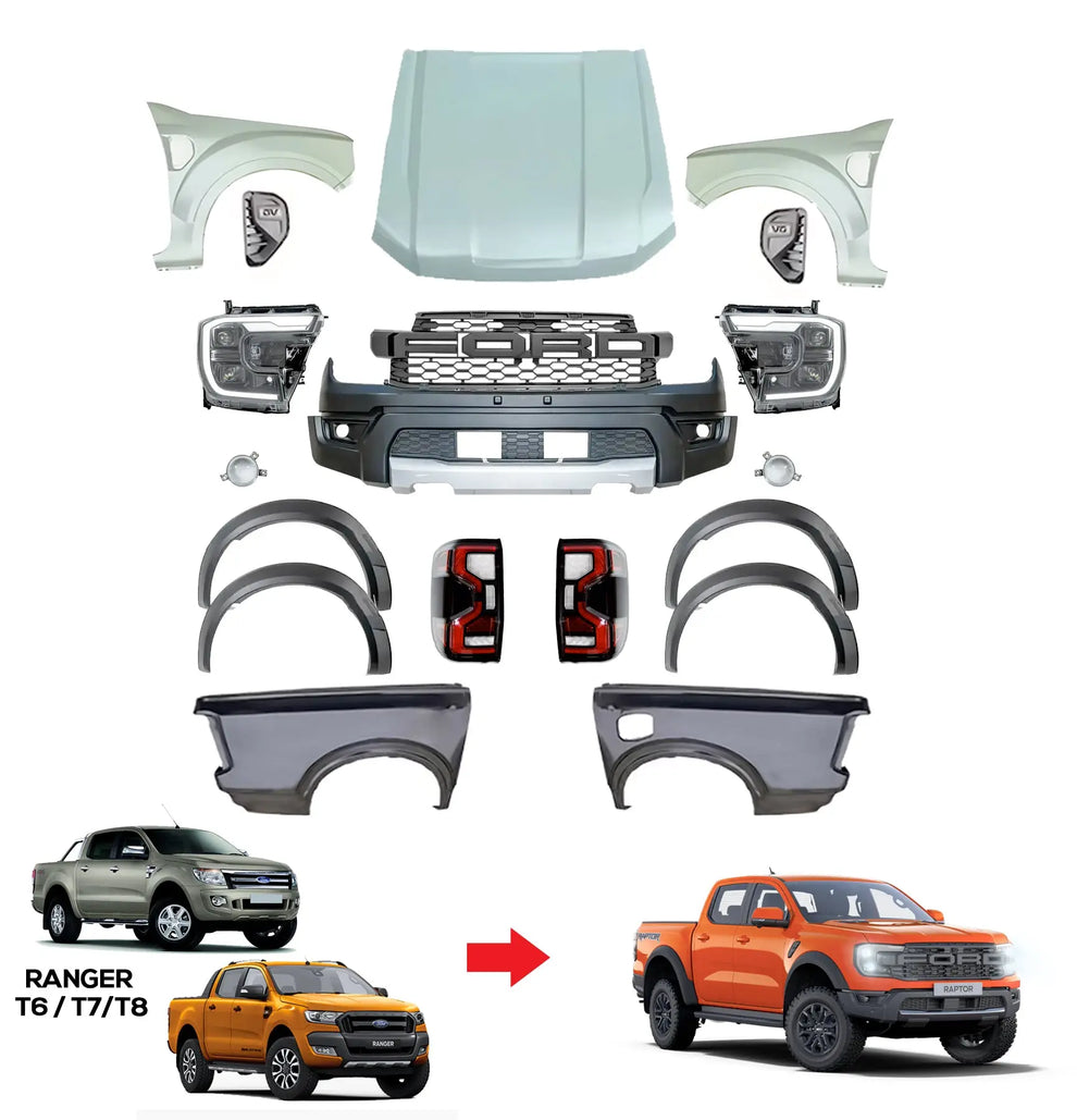 95 Ranger Raptor Kit Ranger Next Gen Raptor Style Conversion Body Kit - To Fit Ranger T6 ...