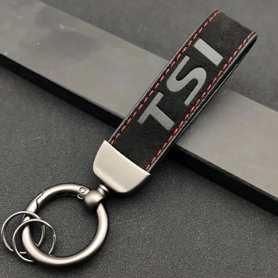 TSI Logo Suede Key Ring Max Motorsport