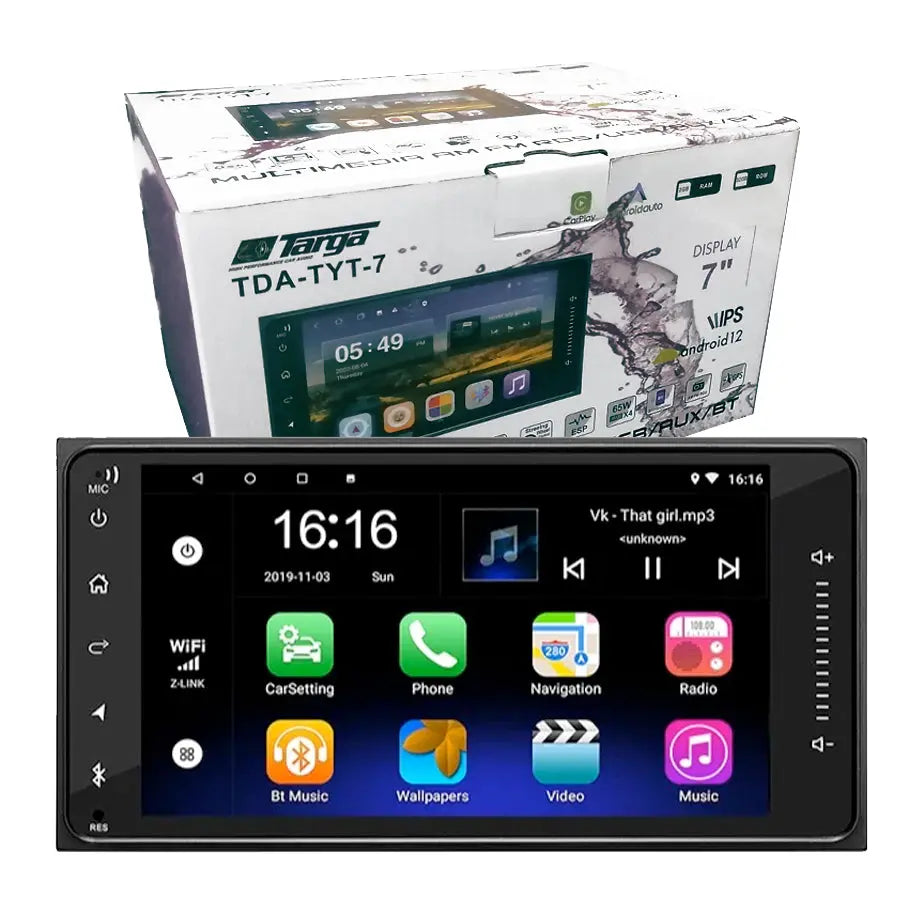 Targa TDA-TYT7 - 7 Inch Toyota Android Multimedia Unit With Apple Carplay & Android Auto Targa