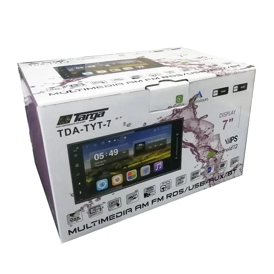Targa TDA-TYT7 - 7 Inch Toyota Android Multimedia Unit With Apple Carplay & Android Auto Targa