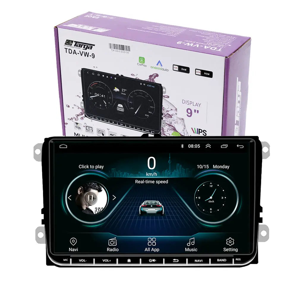 Vw Android Multimedia Targa TDA-VW9 - 9 Inch VW Android Multimedia Unit With Apple Carplay ...