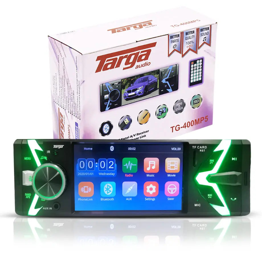 Targa TG-400MP5 4 Inch Media Receiver With Phone Link Max Motorsport