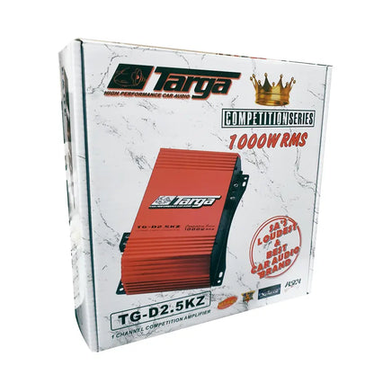 Targa TG-D2.5KZ Competition Series Monoblock Amplifier (1000W RMS) Targa