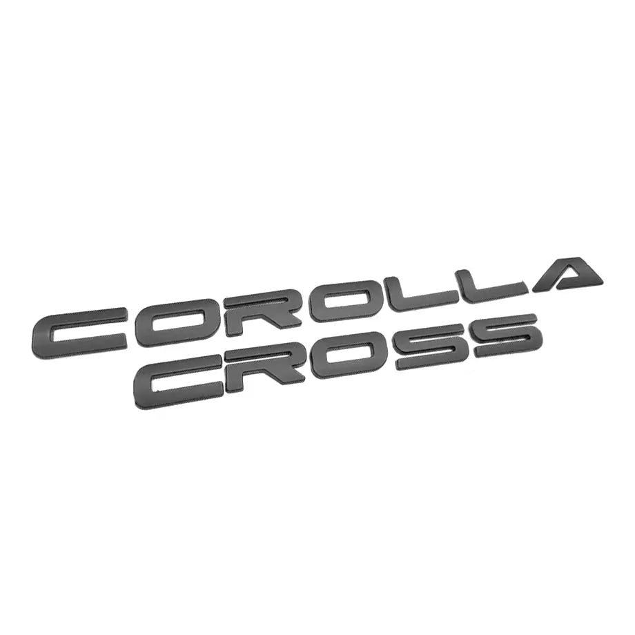 Toyota Corolla Cross - Matte Black Lettering Badge Max Motorsport