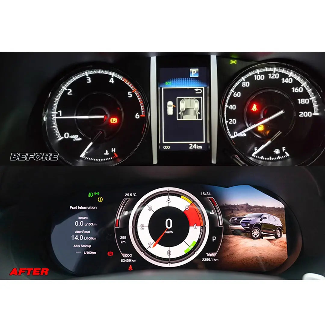 Toyota Fortuner (16-On) 12.3 Inch Virtual Cockpit Digital LED Instrument Cluster Max Motorsport