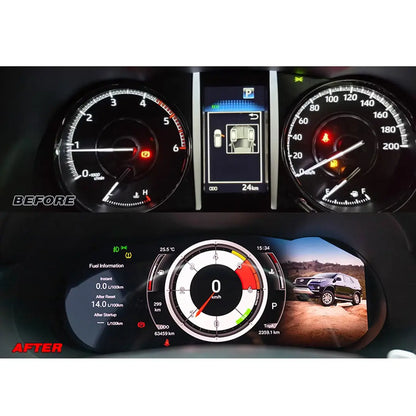 Toyota Fortuner (16-On) 12.3 Inch Virtual Cockpit Digital LED Instrument Cluster Max Motorsport