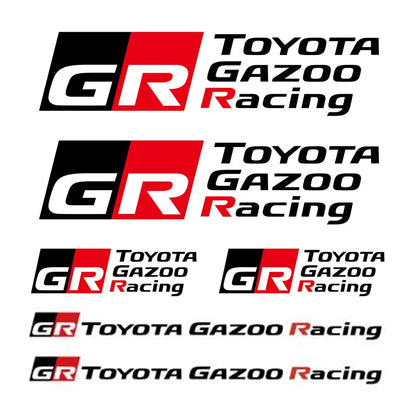Toyota Gazoo Racing Small Vinyl Sticker Kit Max Motorsport