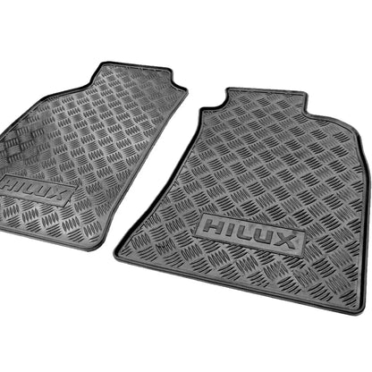 Toyota Hilux 4 Piece Rubber Floor Mats Max Motorsport