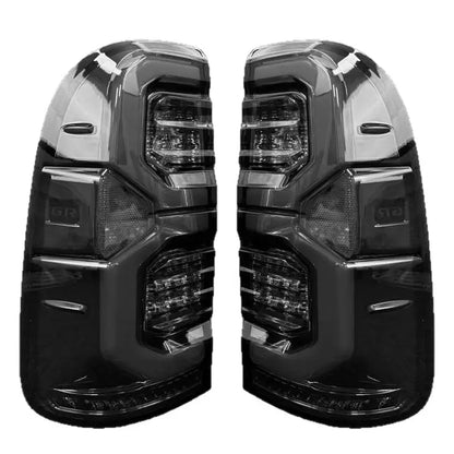 Toyota Hilux GR Sport Style (12-15) Smoked Black LED Taillights Max Motorsport