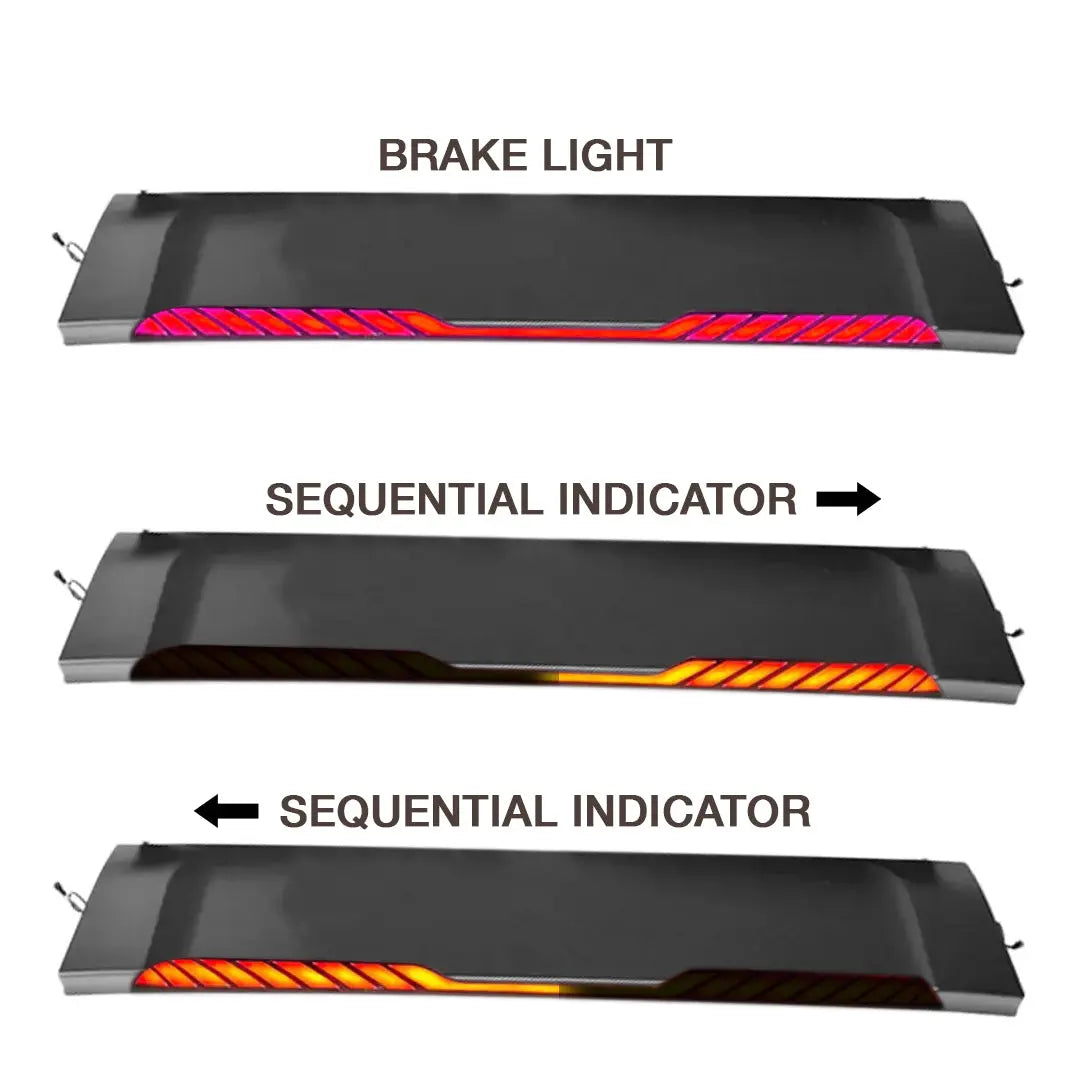 Toyota Hilux Revo (16-On) OEM Style Rear Sports Bar With Dynamic Brake Light Max Motorsport