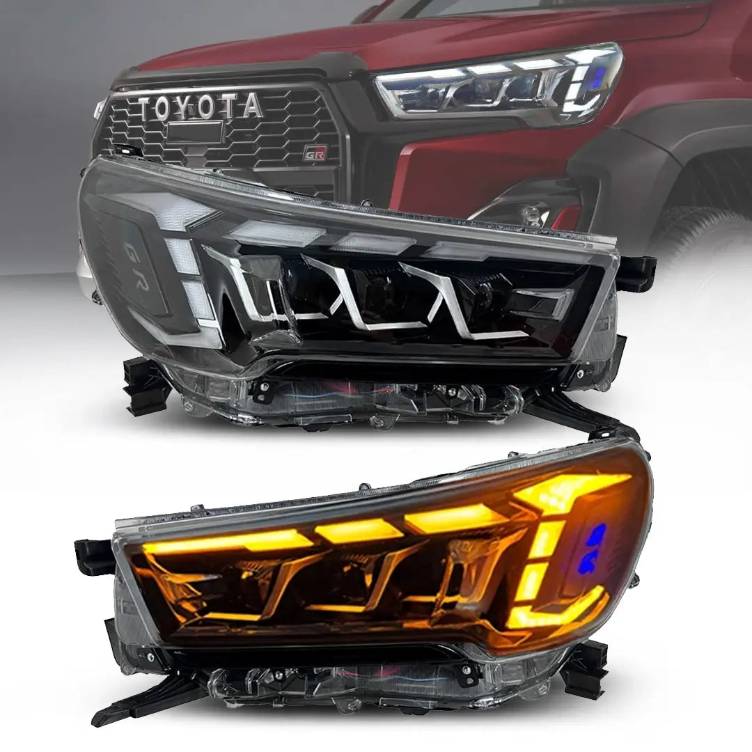 Toyota Hilux Revo (20-On) GR Sport Style LED Projector Upgrade Headlights Max Motorsport