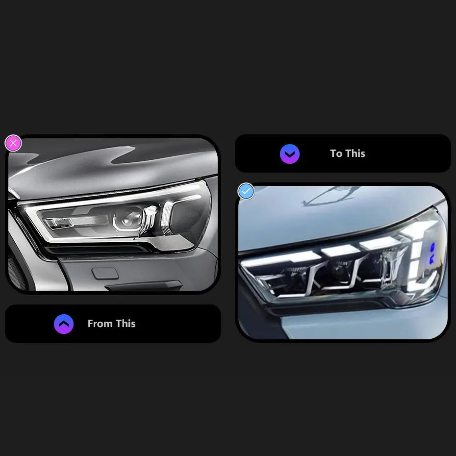 Toyota Hilux Revo (20-On) GR Sport Style LED Projector Upgrade Headlights Max Motorsport