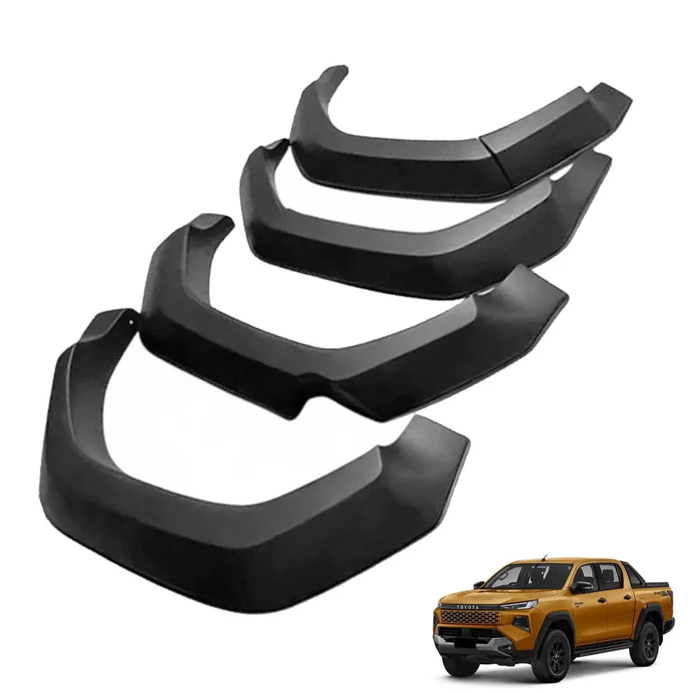 Toyota Hilux Travo Double Cab (25-On) GR Sport Style Plastic Wheel Arch Fender Flares Max Motorsport