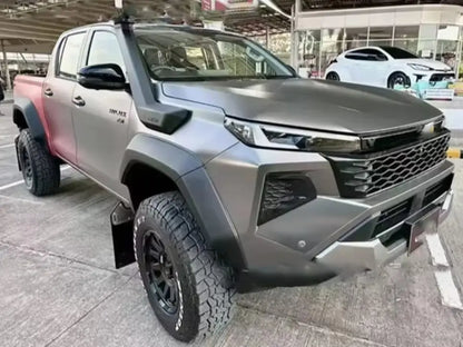 Toyota Hilux Travo Double Cab (25-On) GR Sport Style Plastic Wheel Arch Fender Flares Max Motorsport