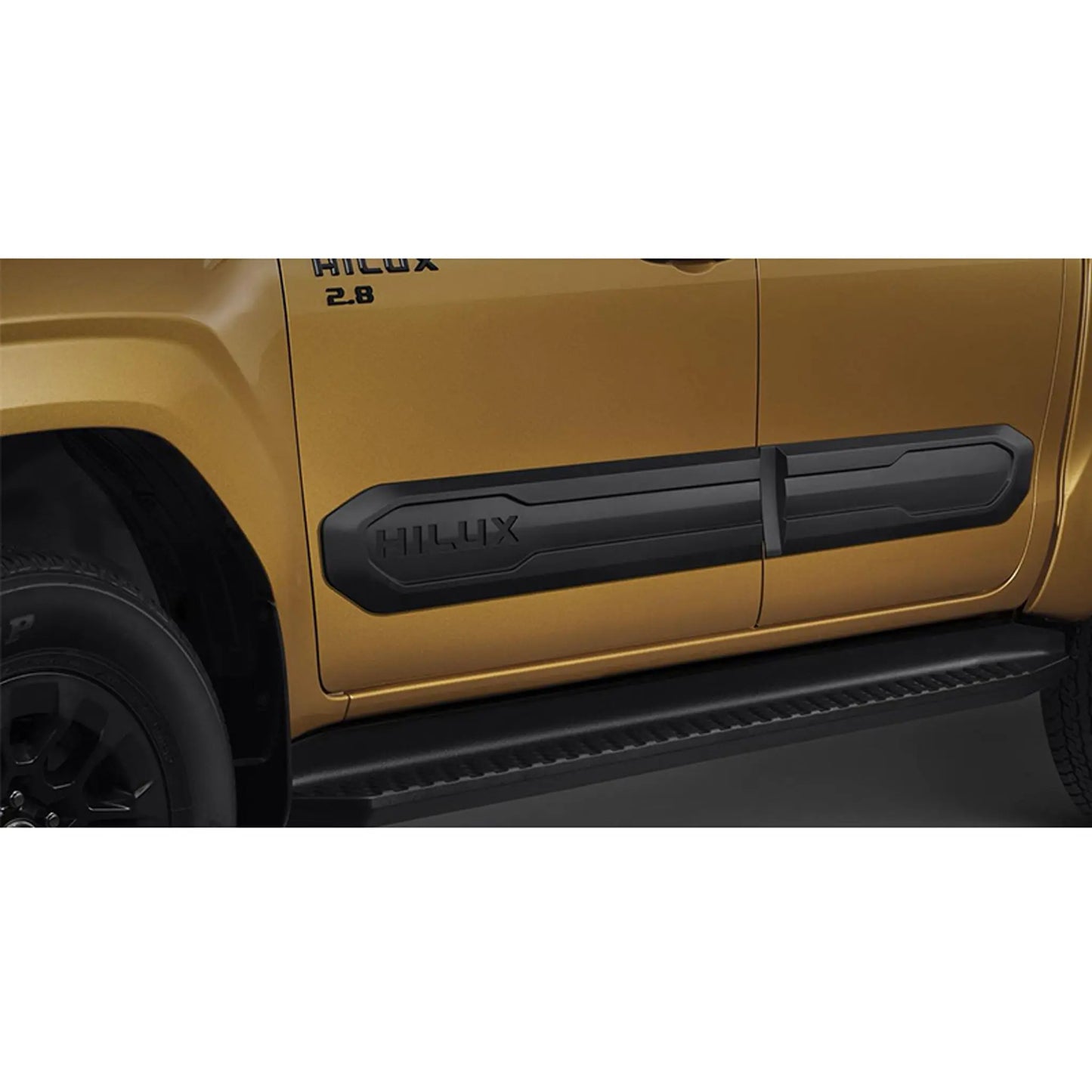 Toyota Hilux Travo (25-On) Matte Black Door Cladding Max Motorsport