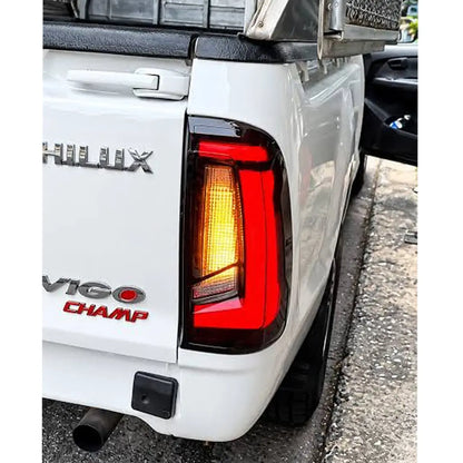 Toyota Hilux Vigo (12-14) Travo Style Smoked Red LED Taillights Max Motorsport