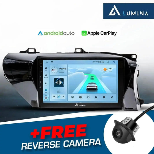 Toyota Hilux (15-21) - 9 Inch Lumina Android Entertainment & GPS System +FREE Reverse Camera LUMINA AUDIO
