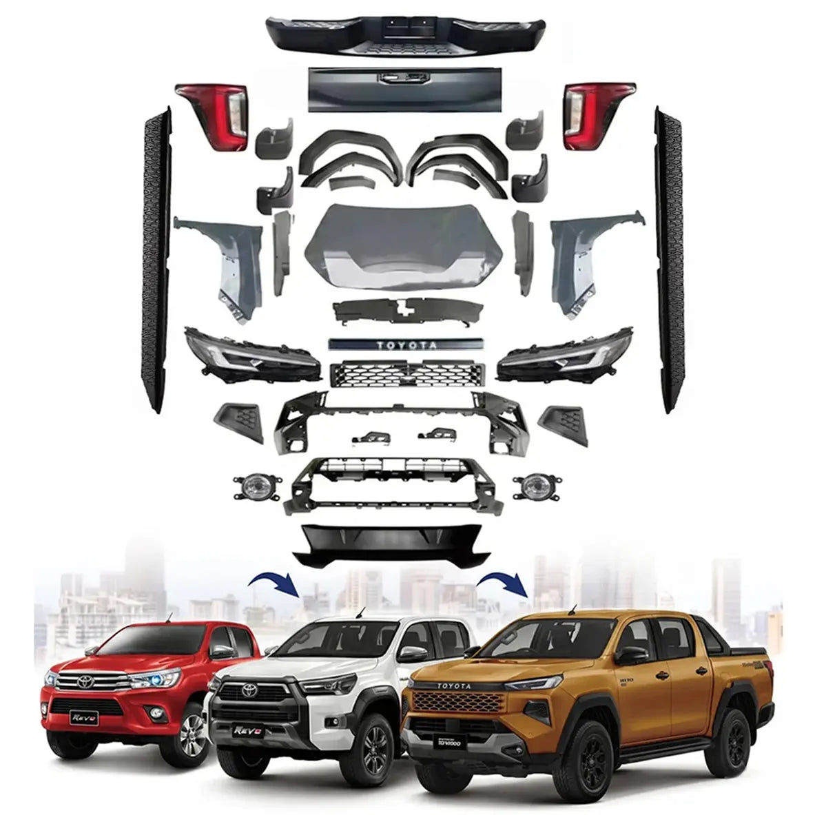 Toyota Hilux (15-On) Travo Sport Style Conversion Body Kit Max Motorsport