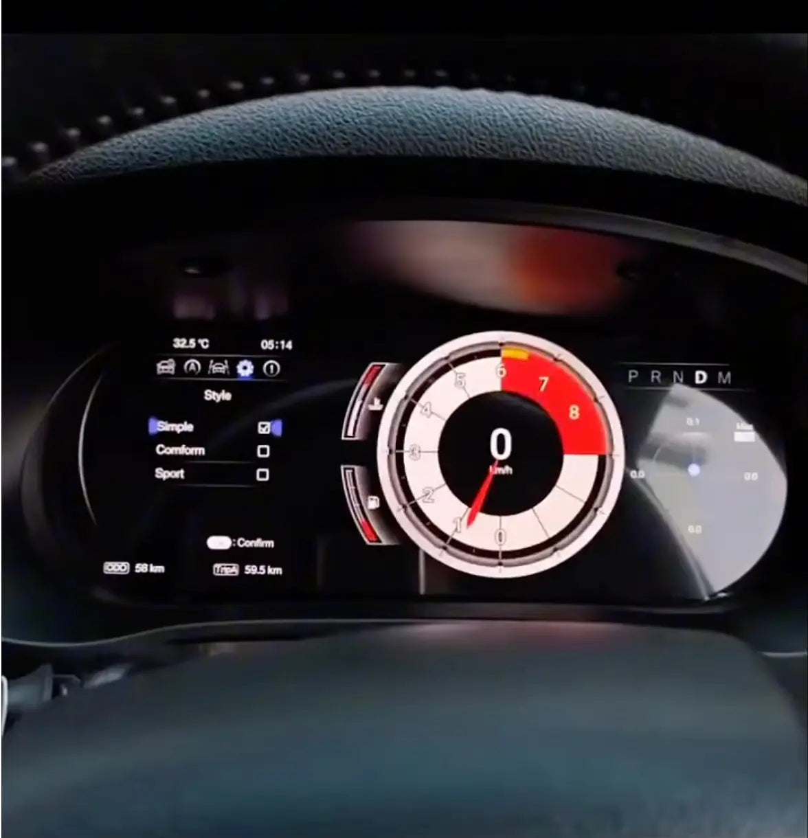 Toyota Hilux (16-On) 12.3 Inch Virtual Cockpit Digital LED Instrument Cluster Max Motorsport