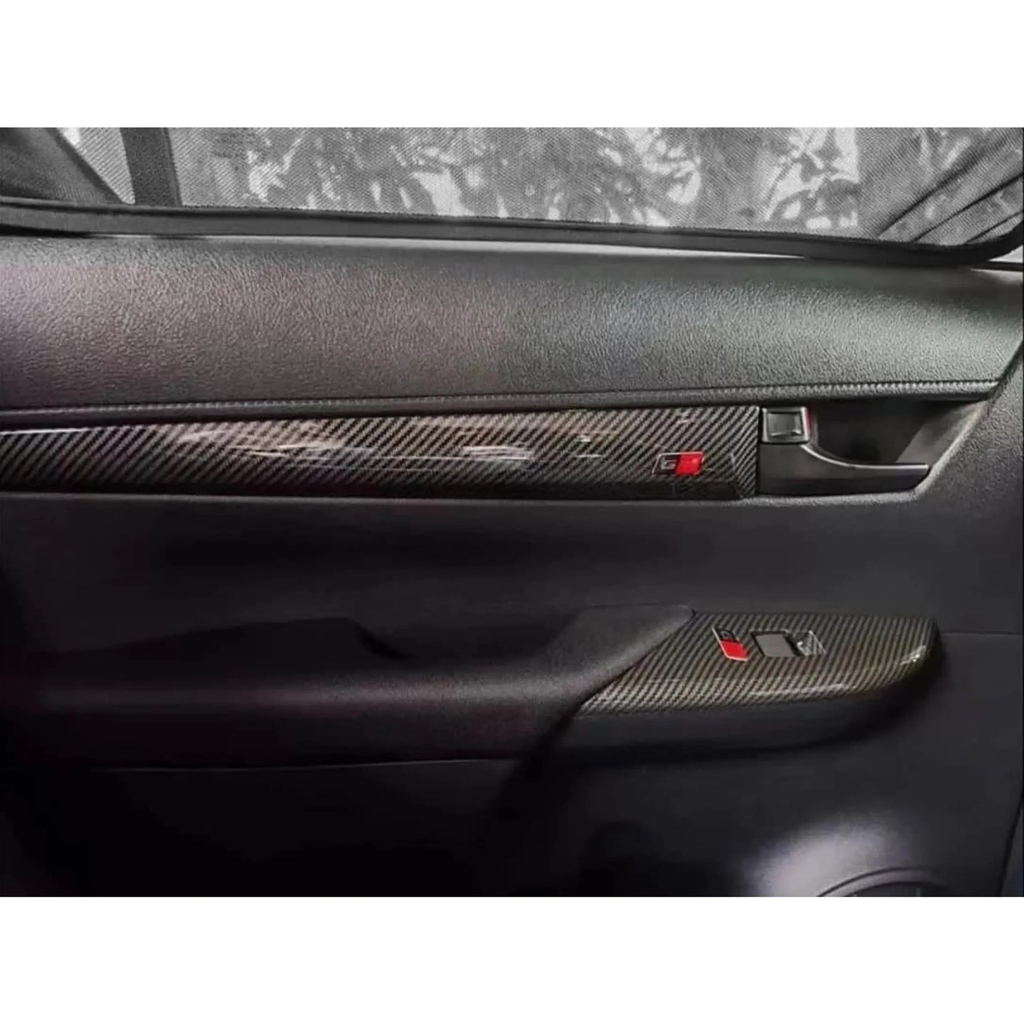 Toyota Hilux (16-On) GR Sport Carbon Look Interior Accessory Trim Kit - 15 Piece Max Motorsport