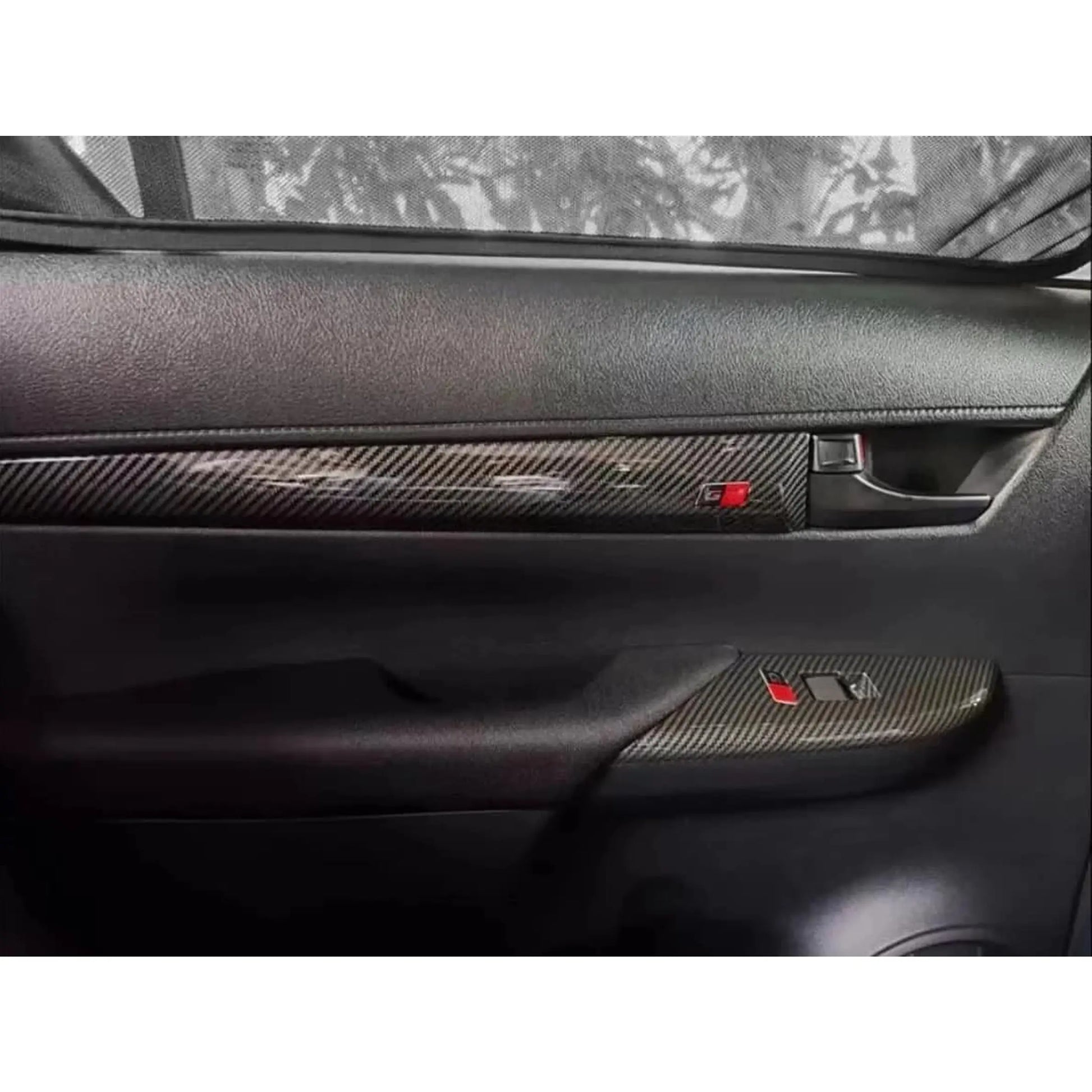 Toyota Hilux (16-On) GR Sport Carbon Look Interior Accessory Trim Kit - 15 Piece Max Motorsport