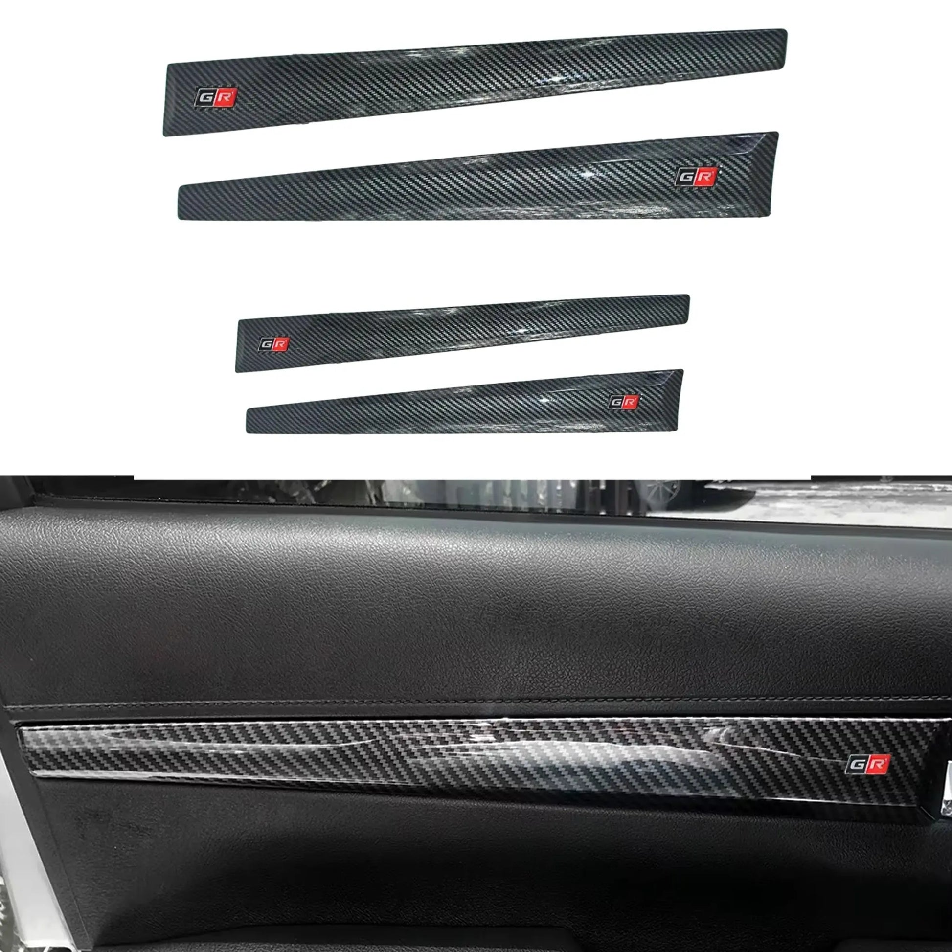 Toyota Hilux (16-On) GR Sport Carbon Look Interior Accessory Trim Kit - 15 Piece Max Motorsport