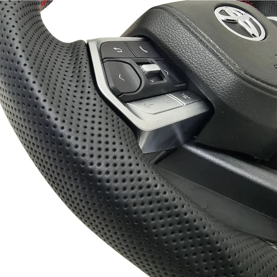 Toyota Land Cruiser LC300 GR Sport Style Genuine Carbon Fibre Upgrade Steering Wheel Max Motorsport