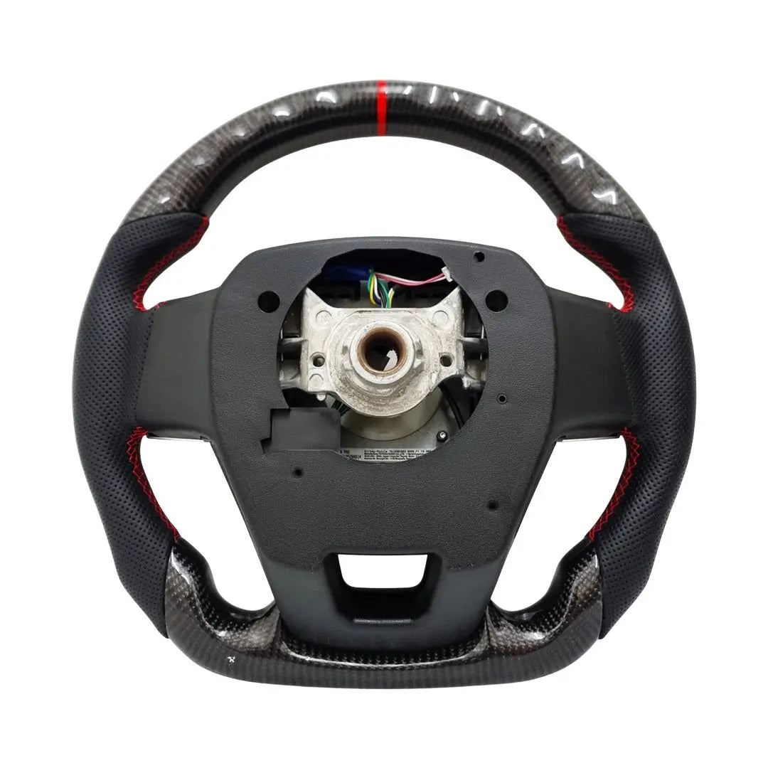 Toyota Land Cruiser LC300 GR Sport Style Genuine Carbon Fibre Upgrade Steering Wheel Max Motorsport