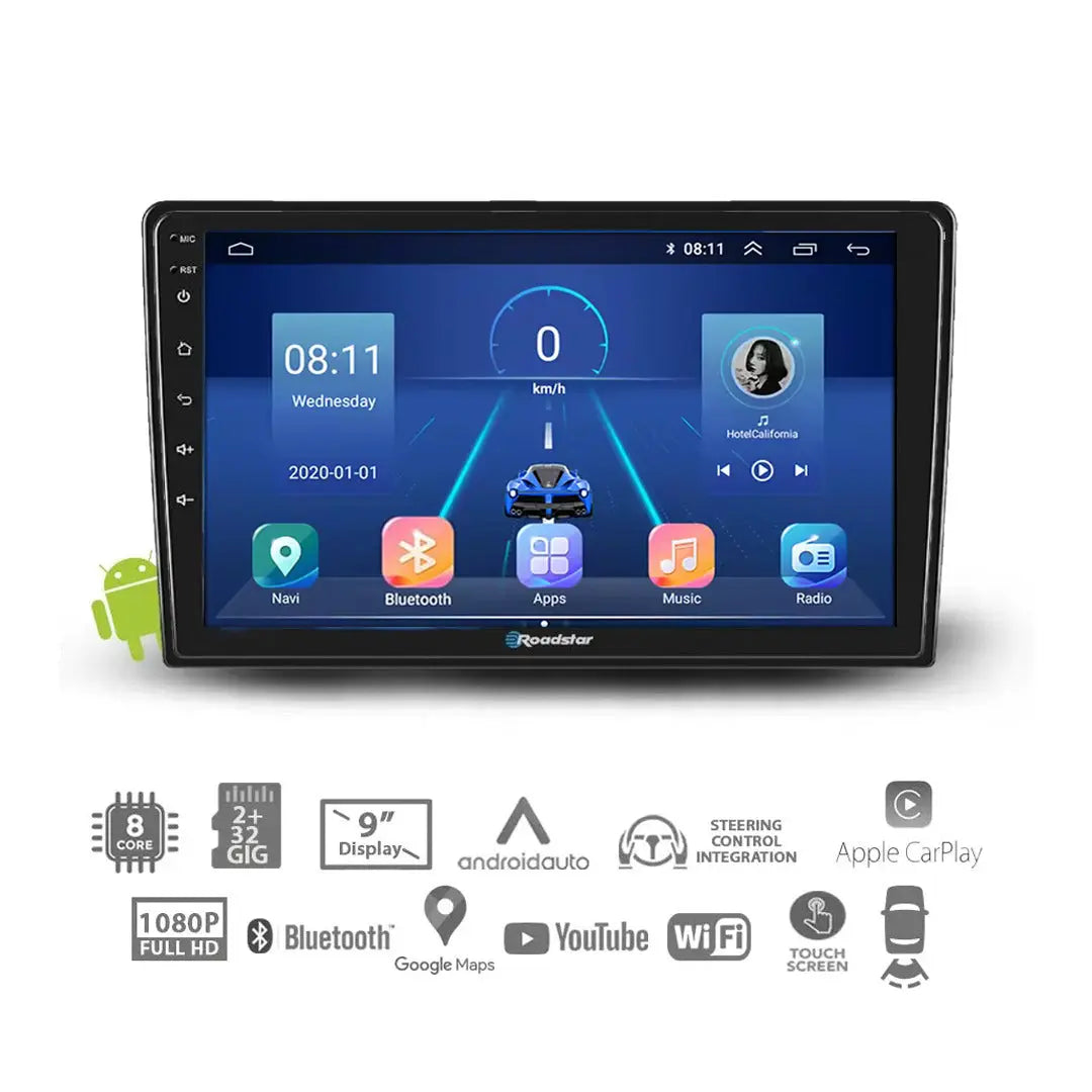 Toyota Run-X (02-06) - 9 Inch Roadstar Android Entertainment & GPS System Roadstar