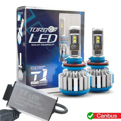 Turbo LED Canbus Headlight Bulb Kit - H3 Max Motorsport