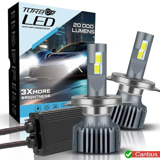 Turbo LED T1-Plus Canbus Headlight Bulb Kit - H7 Max Motorsport