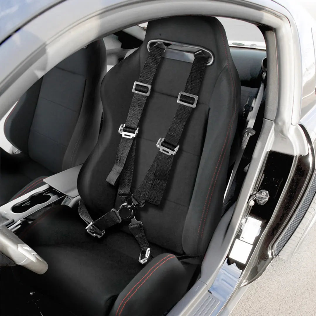 Universal 4 Point Interface Universal 4-Point Racing Seat Harness (Black) – Max Motorsport