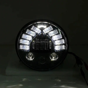 Universal - 7 inch Jeep Style DRL LED Projector Headlight Max Motorsport