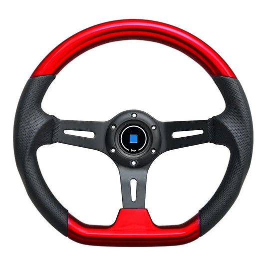 Universal Flat Bottom Drift Style Sports Steering Wheel (320mm) Max Motorsport