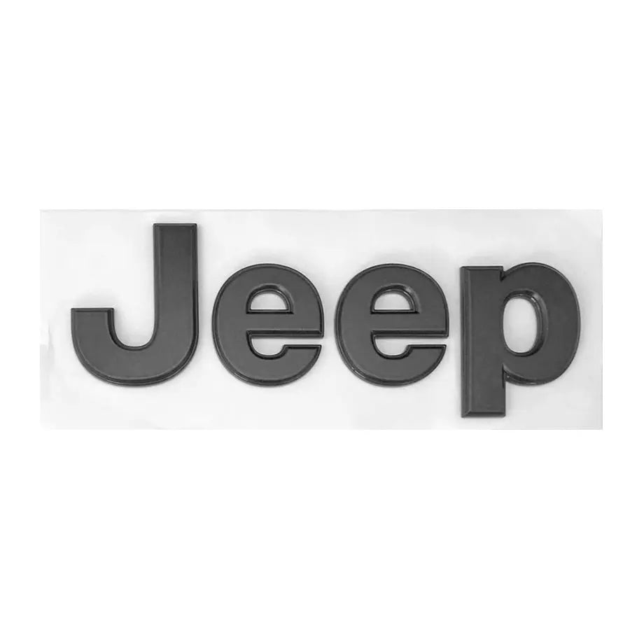 Universal Jeep Matte Black Lettering Badge Max Motorsport