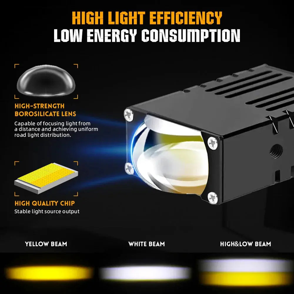 Universal Matrix Single POD LED Projector Grille Lights Max Motorsport