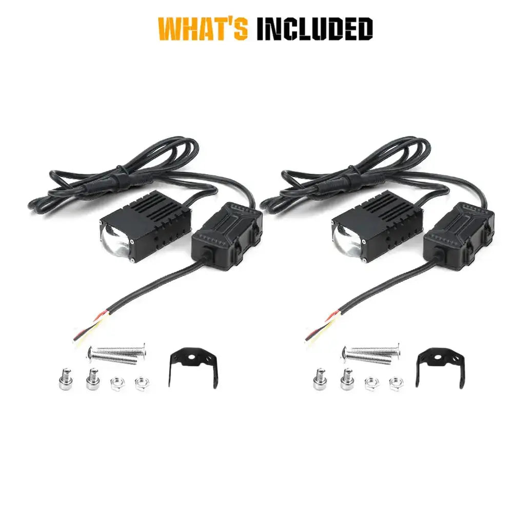 Universal Matrix Ultra Compact Dual POD LED Projector Grille Lights Max Motorsport