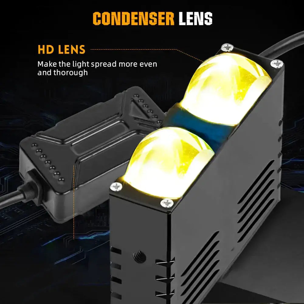 Universal Matrix Ultra Compact Dual POD LED Projector Grille Lights Max Motorsport
