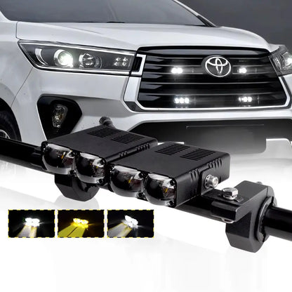 Universal Matrix Ultra Compact Dual POD LED Projector Grille Lights Max Motorsport