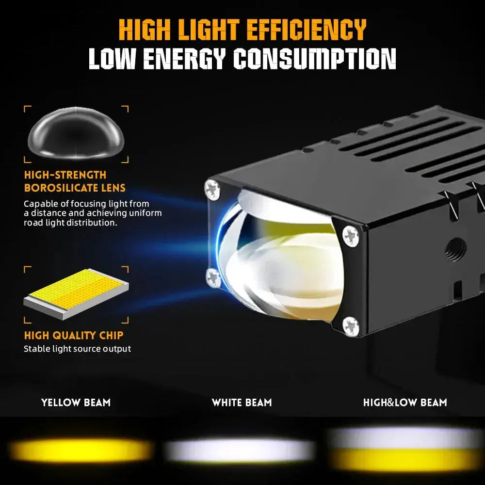 Universal Matrix Ultra Compact Dual POD LED Projector Grille Lights With Strobe Function Max Motorsport