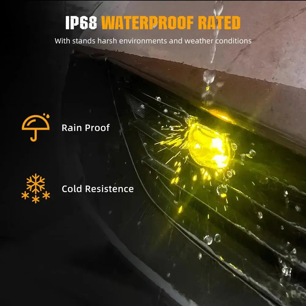 Universal Matrix Ultra Compact Dual POD LED Projector Grille Lights With Strobe Function Max Motorsport