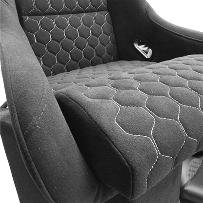 Universal Non-Reclinable Bucket Racing Seats With Gloss Black Frame (EACH) Max Motorsport