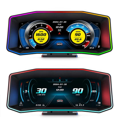 Universal OBD2 P6 Digital Heads-Up Instrument Display With Speedometer, Accelerometer & Data Reader Max Motorsport