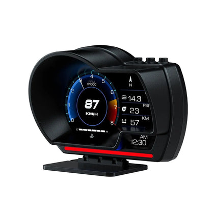 Universal OBD2 P6 Digital Heads-Up Instrument Display With Speedometer, Accelerometer & Data Reader Max Motorsport