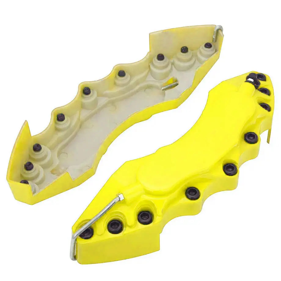 Universal Plastic Brake Caliper Covers - Yellow (Large) Max Motorsport