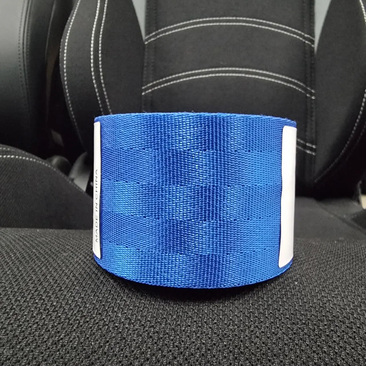 Universal Polyester Webbing Seat Belt Harness Strap - Blue Max Motorsport