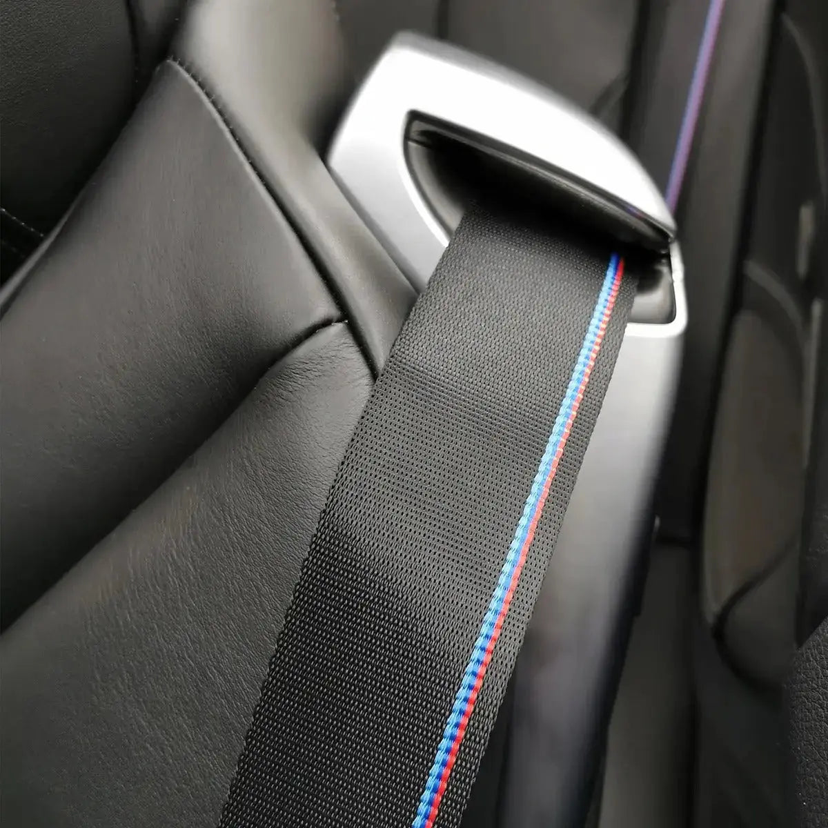Universal Polyester Webbing Seat Belt Harness Strap - German Stripe Max Motorsport