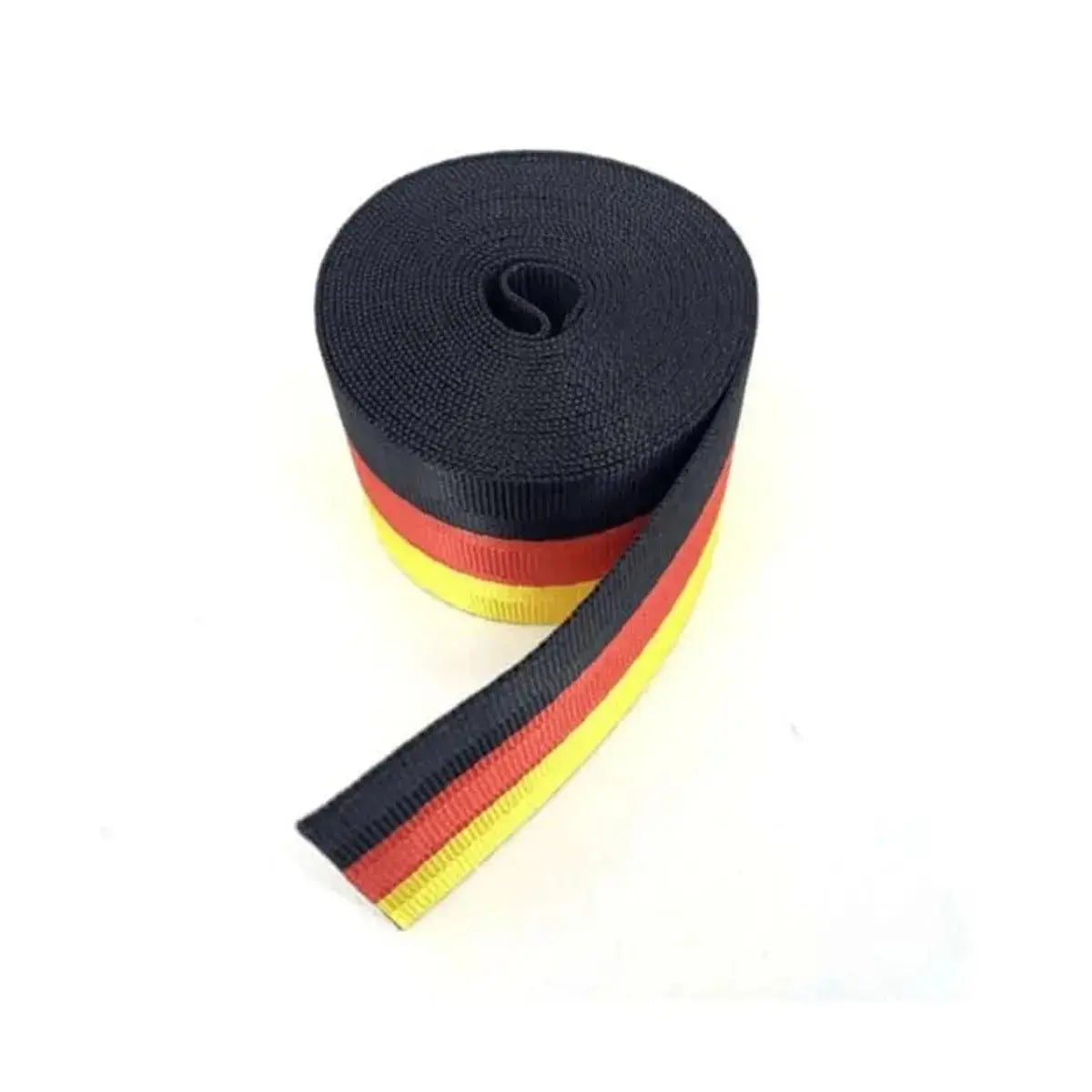 Universal Polyester Webbing Seat Belt Harness Strap - German Stripe Max Motorsport