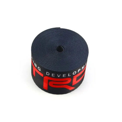 Universal Polyester Webbing Seat Belt Harness Strap - TRD (Black) Max Motorsport