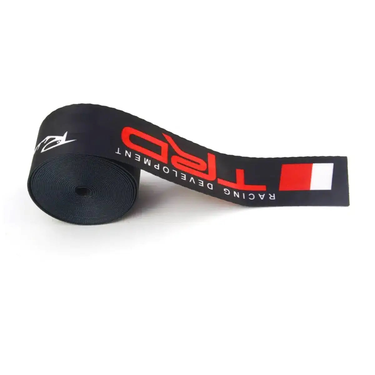 Universal Polyester Webbing Seat Belt Harness Strap - TRD (Black) Max Motorsport